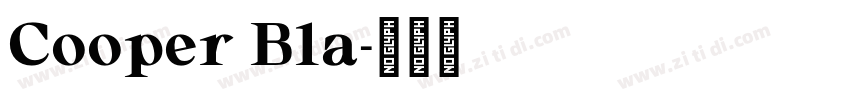 Cooper Bla字体转换